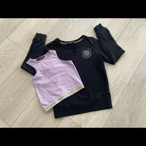 Black Sweater and bralet set